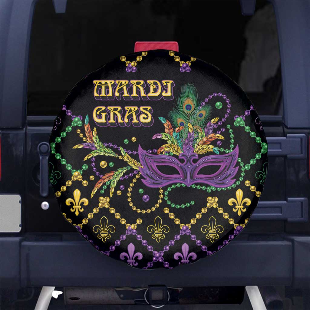 Mardi Gras Carnival Spare Tire Cover Geometric Pattern Vintage - Wonder Print Shop
