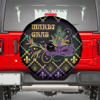 Mardi Gras Carnival Spare Tire Cover Geometric Pattern Vintage - Wonder Print Shop
