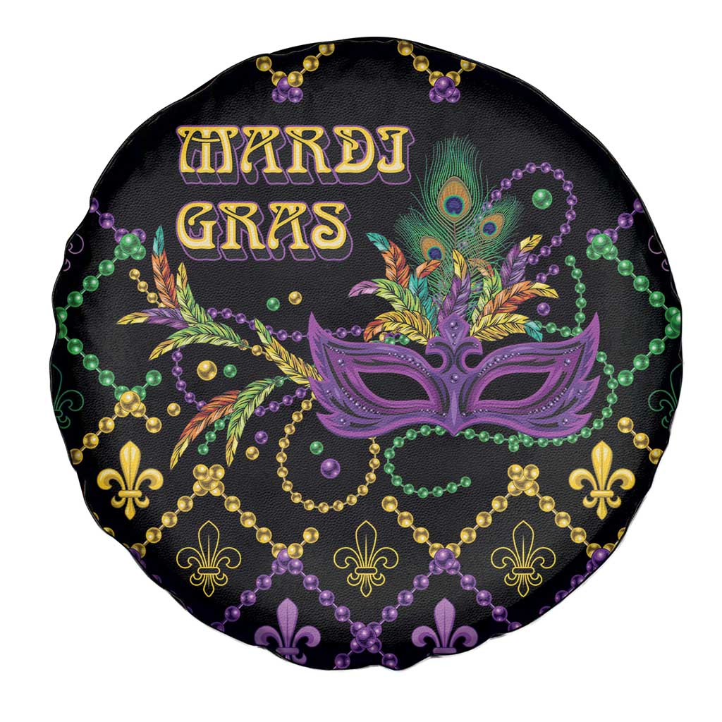 Mardi Gras Carnival Spare Tire Cover Geometric Pattern Vintage - Wonder Print Shop