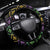 Mardi Gras Carnival Steering Wheel Cover Geometric Pattern Vintage - Wonder Print Shop