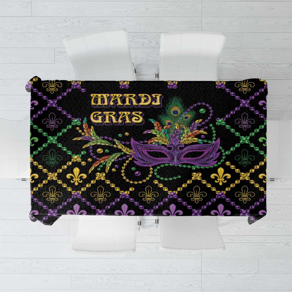 Mardi Gras Carnival Tablecloth Geometric Pattern Vintage - Wonder Print Shop