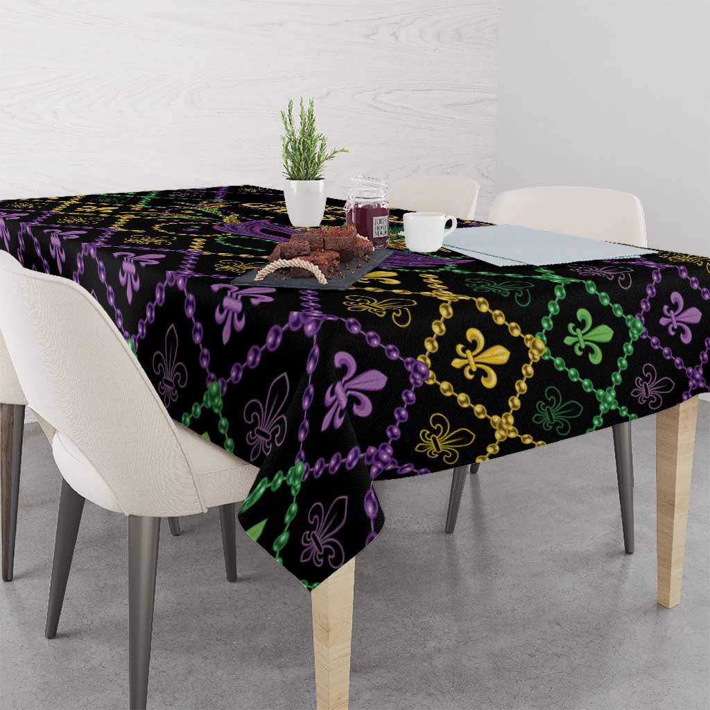 Mardi Gras Carnival Tablecloth Geometric Pattern Vintage - Wonder Print Shop