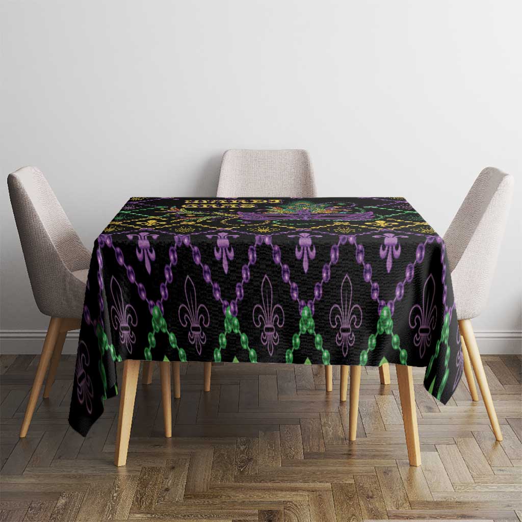 Mardi Gras Carnival Tablecloth Geometric Pattern Vintage - Wonder Print Shop