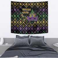 Mardi Gras Carnival Tapestry Geometric Pattern Vintage - Wonder Print Shop