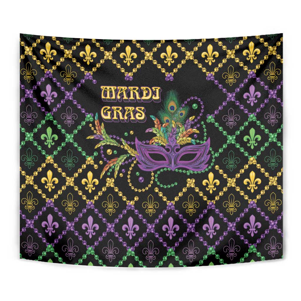 Mardi Gras Carnival Tapestry Geometric Pattern Vintage - Wonder Print Shop