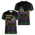 Mardi Gras Carnival Women V-Neck T-Shirt Geometric Pattern Vintage - Wonder Print Shop