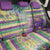 Mardi Gras Fleur De Lis Back Car Seat Cover With Beads Glitter Pattern