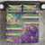 Mardi Gras Fleur De Lis Bedding Set With Beads Glitter Pattern