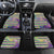 Mardi Gras Fleur De Lis Car Mats With Beads Glitter Pattern