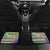 Mardi Gras Fleur De Lis Car Mats With Beads Glitter Pattern