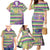Mardi Gras Fleur De Lis Family Matching Mermaid Dress and Hawaiian Shirt With Beads Glitter Pattern LT9 - Wonder Print Shop