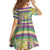Mardi Gras Fleur De Lis Family Matching Off The Shoulder Long Sleeve Dress and Hawaiian Shirt With Beads Glitter Pattern