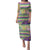 Mardi Gras Fleur De Lis Family Matching Puletasi and Hawaiian Shirt With Beads Glitter Pattern