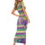 Mardi Gras Fleur De Lis Family Matching Short Sleeve Bodycon Dress and Hawaiian Shirt With Beads Glitter Pattern - Wonder Print Shop