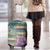 Mardi Gras Fleur De Lis Luggage Cover With Beads Glitter Pattern - Wonder Print Shop