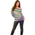 Mardi Gras Fleur De Lis Off Shoulder Sweater With Beads Glitter Pattern - Wonder Print Shop