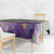 Mardi Gras Fleur De Lis Tablecloth With Beads Glitter Pattern - Wonder Print Shop