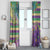 Mardi Gras Fleur De Lis Window Curtain With Beads Glitter Pattern - Wonder Print Shop
