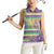 Mardi Gras Fleur De Lis Women Sleeveless Polo Shirt With Beads Glitter Pattern - Wonder Print Shop