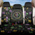 Mardi Gras Fleur De Lis Back Car Seat Cover With Round Carnival Beads