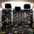 Mardi Gras Fleur De Lis Back Car Seat Cover With Round Carnival Beads
