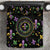 Mardi Gras Fleur De Lis Bedding Set With Round Carnival Beads