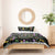 Mardi Gras Fleur De Lis Bedding Set With Round Carnival Beads