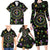 Mardi Gras Fleur De Lis Family Matching Long Sleeve Bodycon Dress and Hawaiian Shirt With Round Carnival Beads LT9 - Wonder Print Shop