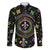 Mardi Gras Fleur De Lis Family Matching Long Sleeve Bodycon Dress and Hawaiian Shirt With Round Carnival Beads LT9 - Wonder Print Shop