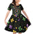 Mardi Gras Fleur De Lis Family Matching Off Shoulder Short Dress and Hawaiian Shirt With Round Carnival Beads LT9 - Wonder Print Shop