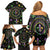Mardi Gras Fleur De Lis Family Matching Off Shoulder Short Dress and Hawaiian Shirt With Round Carnival Beads LT9 - Wonder Print Shop