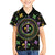 Mardi Gras Fleur De Lis Family Matching Short Sleeve Bodycon Dress and Hawaiian Shirt With Round Carnival Beads - Wonder Print Shop