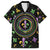Mardi Gras Fleur De Lis Family Matching Summer Maxi Dress and Hawaiian Shirt With Round Carnival Beads - Wonder Print Shop