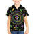 Mardi Gras Fleur De Lis Family Matching Summer Maxi Dress and Hawaiian Shirt With Round Carnival Beads - Wonder Print Shop