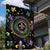 Mardi Gras Fleur De Lis Garden Flag With Round Carnival Beads - Wonder Print Shop