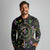 Mardi Gras Fleur De Lis Long Sleeve Polo Shirt With Round Carnival Beads - Wonder Print Shop