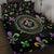 Mardi Gras Fleur De Lis Quilt Bed Set With Round Carnival Beads - Wonder Print Shop