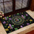 Mardi Gras Fleur De Lis Rubber Doormat With Round Carnival Beads - Wonder Print Shop