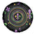Mardi Gras Fleur De Lis Spare Tire Cover With Round Carnival Beads - Wonder Print Shop