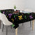Mardi Gras Fleur De Lis Tablecloth With Round Carnival Beads - Wonder Print Shop