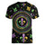 Mardi Gras Fleur De Lis Women V-Neck T-Shirt With Round Carnival Beads - Wonder Print Shop