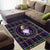 Mardi Gras Gnome Area Rug Beads Fleur de lis Symbol