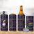 Mardi Gras Gnome 4 in 1 Can Cooler Tumbler Beads Fleur de lis Symbol