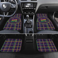 Mardi Gras Gnome Car Mats Beads Fleur de lis Symbol