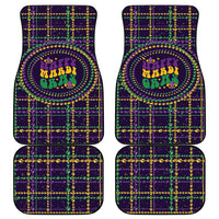 Mardi Gras Gnome Car Mats Beads Fleur de lis Symbol