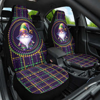 Mardi Gras Gnome Car Seat Cover Beads Fleur de lis Symbol