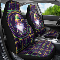 Mardi Gras Gnome Car Seat Cover Beads Fleur de lis Symbol