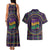 Mardi Gras Gnome Couples Matching Tank Maxi Dress and Hawaiian Shirt Beads Fleur de lis Symbol