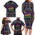 Mardi Gras Gnome Family Matching Long Sleeve Bodycon Dress and Hawaiian Shirt Beads Fleur de lis Symbol LT9 - Wonder Print Shop