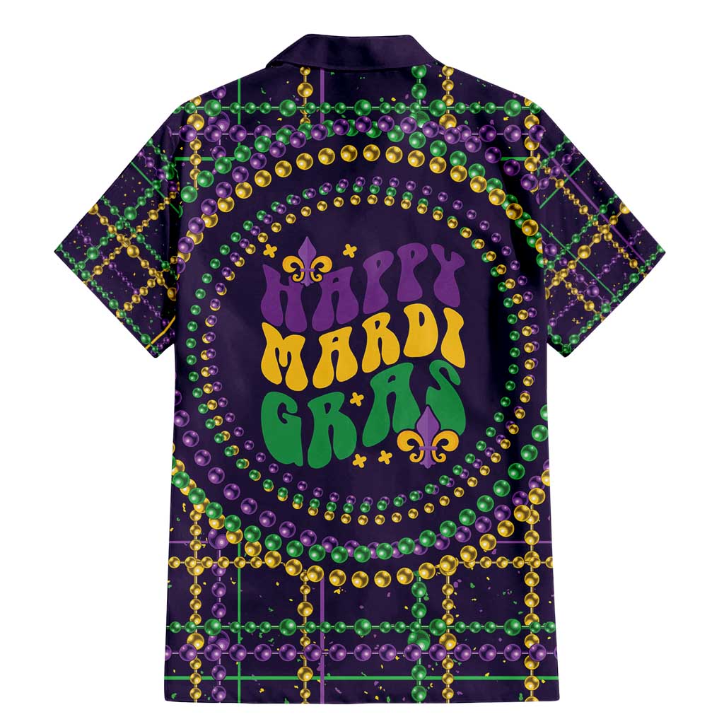 Mardi Gras Gnome Family Matching Mermaid Dress and Hawaiian Shirt Beads Fleur de lis Symbol LT9 - Wonder Print Shop